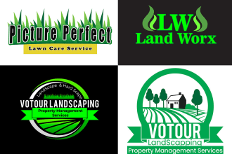 design lawn care and landscaping logo for your company