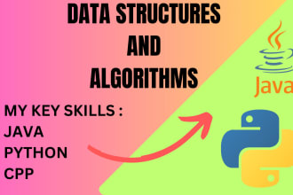 do data structures and algorithm tasks in java and python