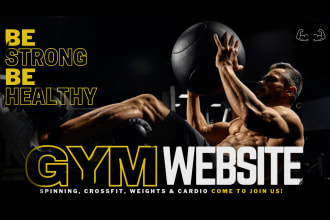 design a dynamic fitness, yoga, trainer and gym websites
