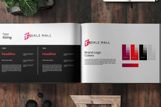 do modern minimalist logo design with brand style guides