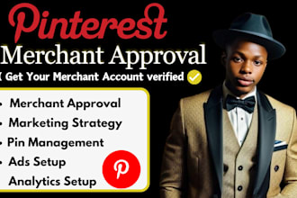 do your pinterest merchant approval, fix shop errors, catalog and tag issues