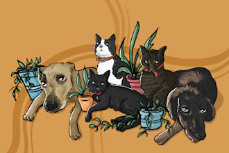 draw the portrait of your pet