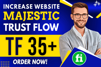 increase your website url trust flow tf 35 plus by high authority link building