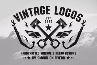 design a vintage or retro logo