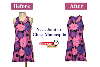 do ghost mannequin or neck joint in photoshop
