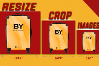 do bulk background removal, resize, crop, enhance color change in photoshop