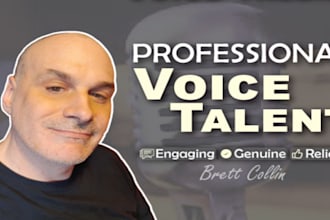 deliver a north american male voice over in english