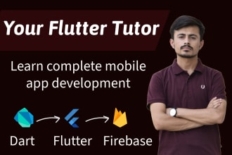 teach you app development in flutter using dart and firebase