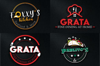 design food, restaurant ,chef, bakery, kitchen logo etc