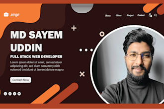 build personal portfolio website, business website or blog