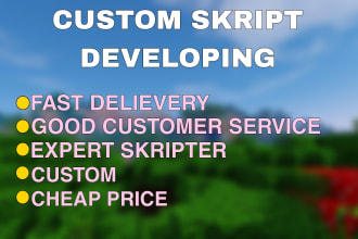 do custom skripts for your minecraft server