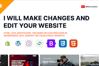 make changes and edit your website