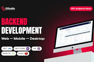 do backend development using dot net c sharp