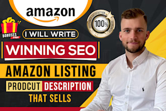 write winning SEO amazon listing product description that sells