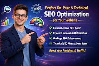 do perfect on page and technical seo optimization for your website