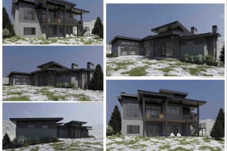 create 3d design of your house using lumion or vray
