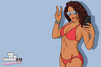 make and draw your face into gta vice city style