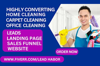 generate carpet home office commercial gutter house cleaning service leads