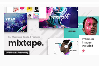 create music festival website design