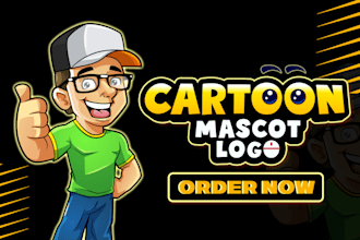 design redesign or edit mascot caricature or cartoon logo in 24 hours