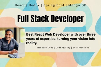 develop full stack web apps with react with redux and spring boot