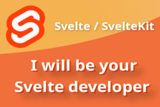 develop front end with svelte and svelte kit