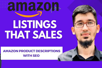 write amazon product description with SEO, amazon listing creation