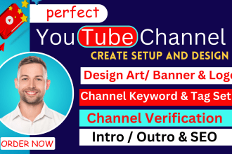 create and setup youtube channel