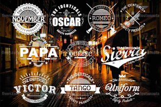 design custom vintage logo