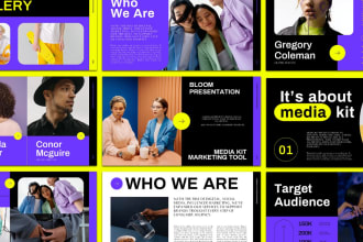 design a modern, professional presentation or pitch deck in canva or figma