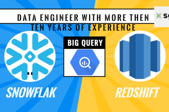 be your data warehouse engineer, redshift, big query snowflake  expert