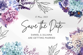 design invitation, wedding, birthday and greeting card