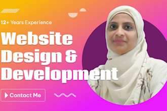 design, develop or recreate your word press website