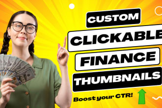 design viral finance youtube thumbnails