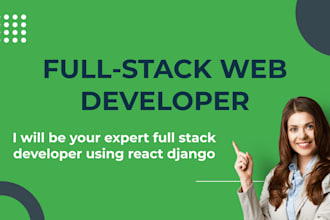 create a professional website with react and django