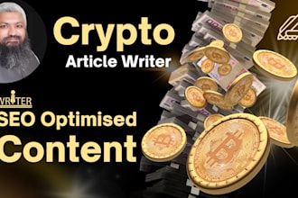 write SEO optimized articles on crypto and blockchain