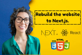 rebuild the website to next js