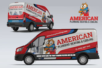 do professional van wrap design, car wrap design, truck wrap design