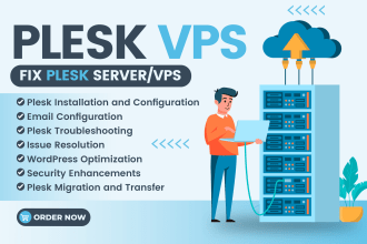 install, fix or configure plesk hosting panel
