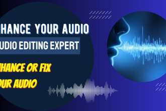 enhance or fix your audio