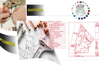draw your architectural electrical plan plumbing drawings , mep drawings