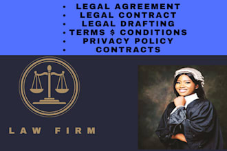 write legal contracts, agreements, documents, service, nda, privacy policy
