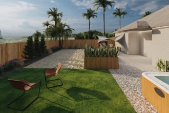 create your front garden backyard patio landscape design