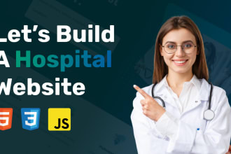 design hospital, clinic, dental, healthcare and lab website