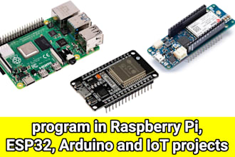 program in raspberry pi, esp32, arduino and iot projects