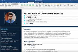 sell this beautiful resume template in docx format