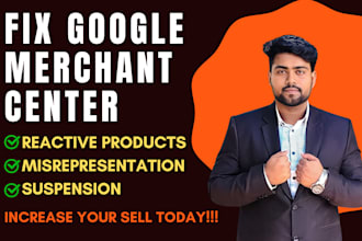 fix any issue of google merchant center