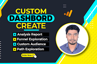 create ga4 custom dashboard and audience report with event setup