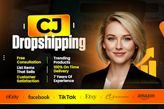 do shopify ebay etsy amazon cjdropshipping listing