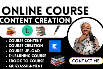 create ebook online course content course creation workbook design for thinkific